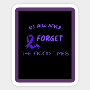 Alzheimers awareness day tshirt Sticker